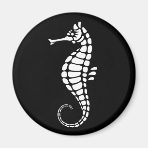 Seepferd White Magnet