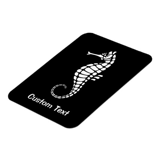 Seepferd White Magnet (Linke Seite)