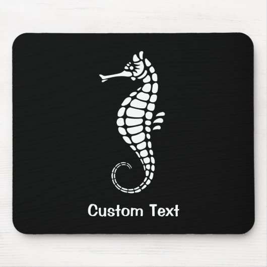 Seepferd White Mousepad (Vorne)