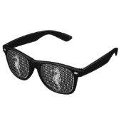 Seepferd White Partybrille (Schrägansicht)