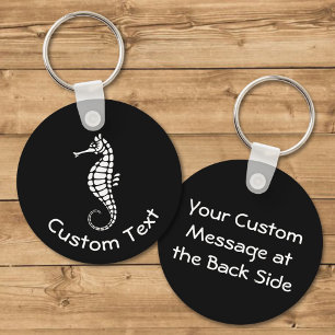 Seepferd White Schlüsselanhänger