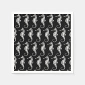 Seepferd White Serviette (Vorderseite)