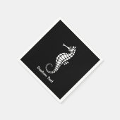 Seepferd White Serviette (Ecke)