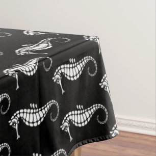 Seepferd White Tischdecke