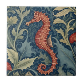 Seepferd William Morris Stil L Aquatic Sea Ozean Fliese