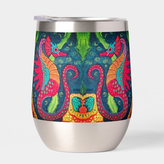 Seepferd Wine Tumbler (Rechts)