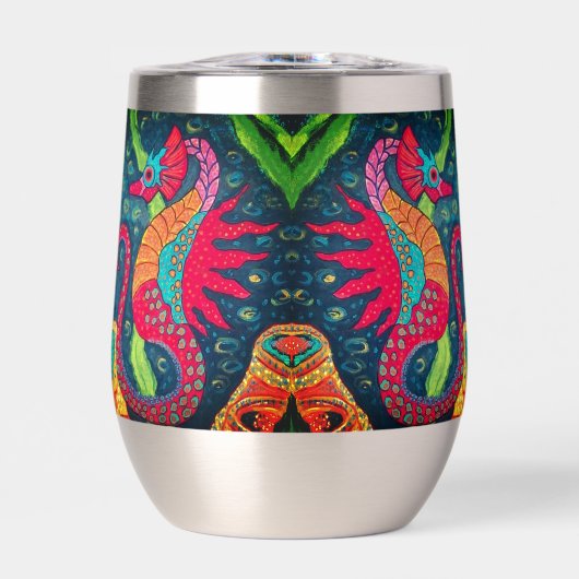 Seepferd Wine Tumbler (Vorderseite)