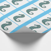 Seepferd-Wrapper Geschenkpapier (Ecke)