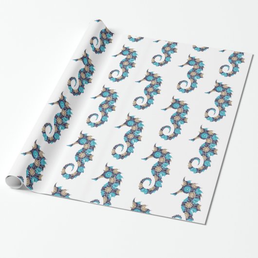 Seepferd Wrapping Paper Geschenkpapier (Ungerollt)