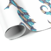 Seepferd Wrapping Paper Geschenkpapier (Rolleneckpunkt)