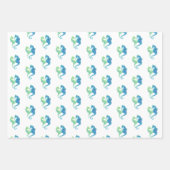 Seepferd Wrapping Paper Geschenkpapier Set (Vorderseite)