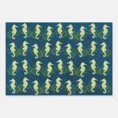 Seepferd Wrapping Paper Sheets Geschenkpapier Set (Vorderseite)