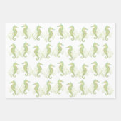 Seepferd Wrapping Paper Sheets Geschenkpapier Set (Vorderseite)
