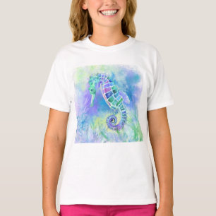 Seepferd - Wunderbares Unterwasser-Leben - Zeichn T-Shirt