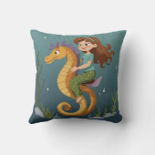 Seepferd-Wurfkissen Kissen (Rückseite)