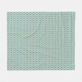 Seepferd Zigzag Muster Aquamarine Fleece Blanket (Vorderseite (Horizontal))
