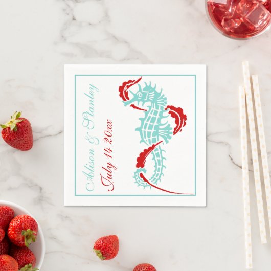 Seepferd-Zollanfrage Serviette (Beispiel)