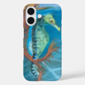 Seepferdchen Apple iphone 16 kaum vorhanden Hülle (Rückseite)