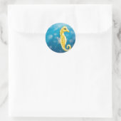 Seepferdchen-Aufkleber Runder Aufkleber (Tasche)