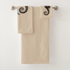 Seepferdchen badhandtuch set