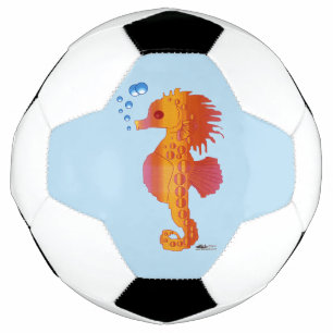 Seepferdchen-Blasen-Baby Fußball