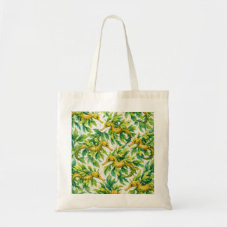 Seepferdchen Botanisches Muster Tragetasche