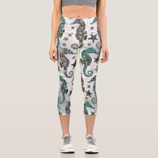 Seepferdchen Capri Leggings (Vorderseite)