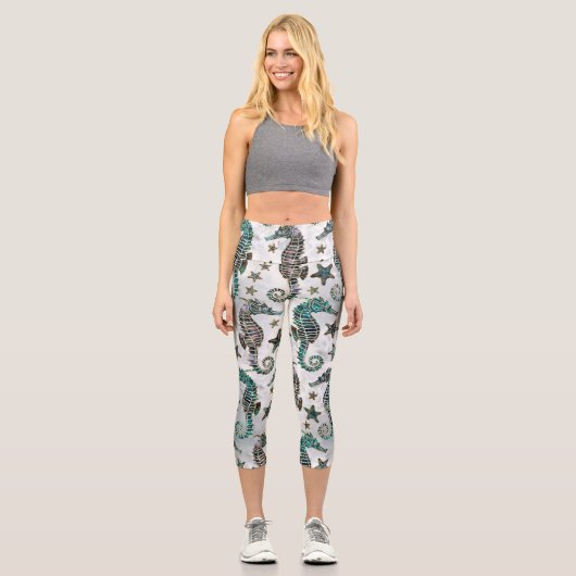 Seepferdchen Capri Leggings (Vorderseite)