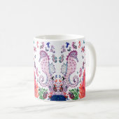 Seepferdchen Design Kaffeetasse (VorderseiteRechts)