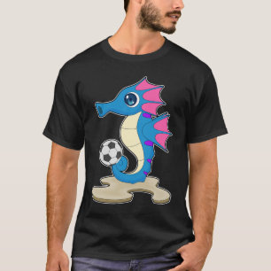 Seepferdchen Fußballspieler Fußball Sport T-Shirt