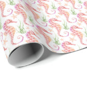 Seepferdchen-Geschenkpapier Geschenkpapier (Rolleneckpunkt)