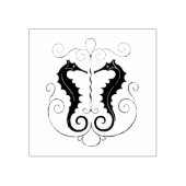 Seepferdchen Gummistempel (Prägung)