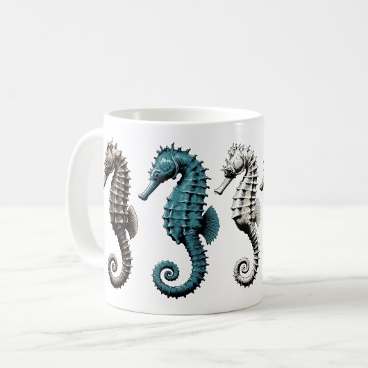 Seepferdchen kaffeetasse (Vorderseite Links)