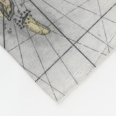 Seepferdchen-Karte Gibraltar Fleecedecke (Ecke)