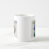 Seepferdchen-Kompass-Collage Kaffeetasse (Mittel)