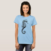 Seepferdchen-Kunst T-Shirt (Vorne ganz)