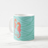 Seepferdchen mit Stammesmarkierungen  Kaffeetasse (Vorderseite Links)