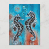 Seepferdchen Postkarte (Vorderseite)