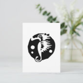 Seepferdchen Postkarte (Stehend Vorderseite)