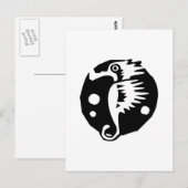 Seepferdchen Postkarte (Vorne/Hinten)