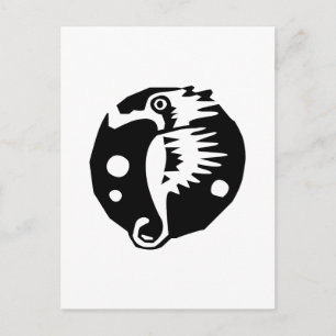 Seepferdchen Postkarte