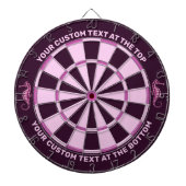 Seepferdchen Rosa Dartscheibe (vorne)
