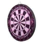 Seepferdchen Rosa Dartscheibe (Vorderseite rechts)