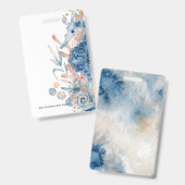 Seepferdchen-Schale unter dem Meer Baby-Jungen-Dus Ausweis (Vorder- & Rückseite)