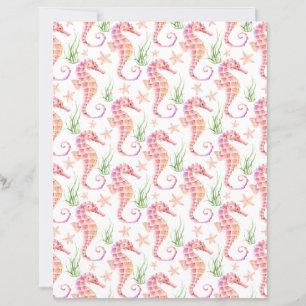 Seepferdchen Scrapbook Papier