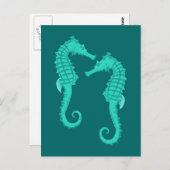 Seepferdchen Seepferdchen Postkarte (Vorne/Hinten)