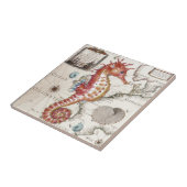 Seepferdchen Shabby Fliese (Seite)