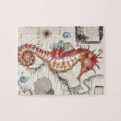 Seepferdchen Shabby Puzzle (Horizontal)