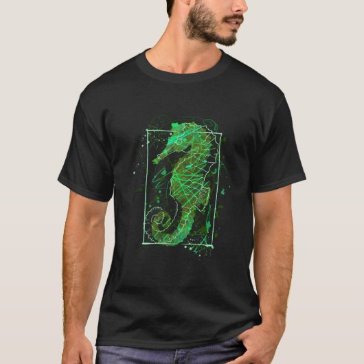 Seepferdchen-Strandaquarium T-Shirt (Vorderseite)