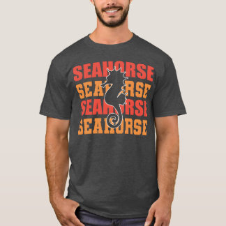 Seepferdchen-Tauchanimalspezialist Geschenk vintag T-Shirt